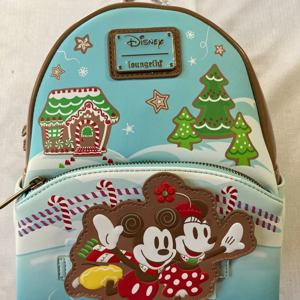 NWT Loungefly Mickey & Friends Holiday Collection Scented Backpack - Picture 12 of 15